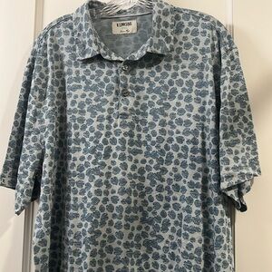 Men’s XXL blue polo by LinkSoul lightly worn cotton poly spandex